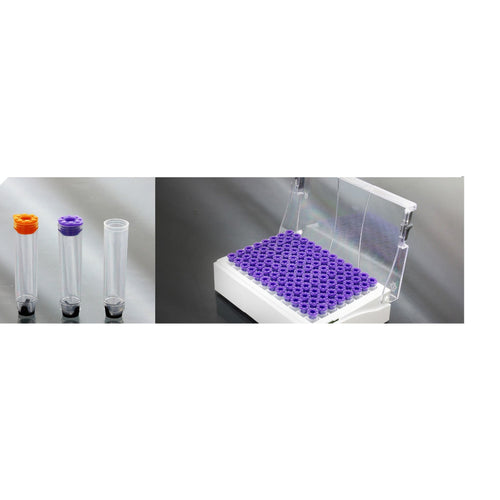 0.75mL SBS 2D Barcoded Storage Tube (Plug-in) rack detail